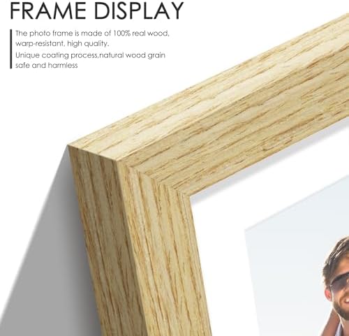 DUENPY 8x10 Solid Wood Double Frame For 2 4x6 Photos - Image 5