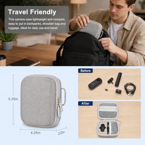 Casmilee Hard Mini Body Camera Case for Thumb Action Cam, Box Only - Image 3