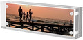 Sezanrpt 2x6 Acrylic Pictures Frames, Transparent 2 Sided Ticket Frame Postcard Frame, Tabletop Small Tiny Acrylic Magnetic Picture Frames for Family, 12 + 12MM Thickness… by Sezanrpt