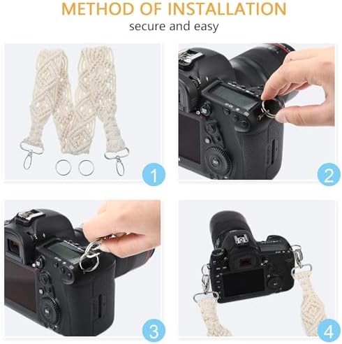 Weewooday Camera Strap for Photographers, 1.5" Soft Cotton Woven Camera Strap for Slr/dslr Digital Cameras, Universal Neck Shoulder Straps for Adults and Kids - Image 3
