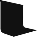 Black Photography Backdrop for Photoshoot, Fabric 8x10ft | Polyester Studio Photo Backgrounds, Non Reflective, Easy to Hang, for Portrait Shoot, Product, Party Decor, Video Creation by LYLYCTY