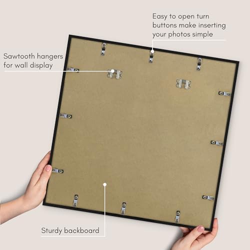 Americanflat 24x24 Poster Frame - Slim Molding - Black - Image 5