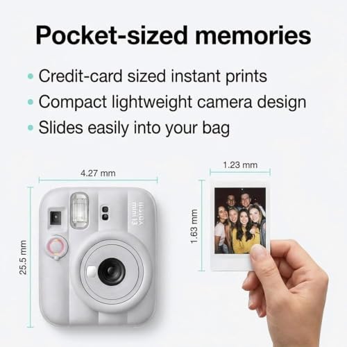 Fujifilm Instax Mini 13 Clay White Instant Camera with 20-Sheet Film - Image 5
