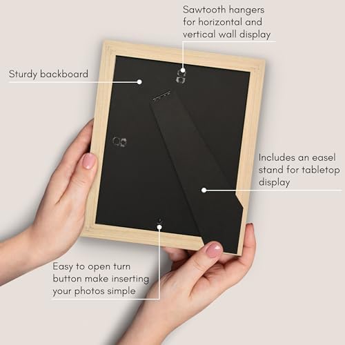 Americanflat 8x10 Picture Frame - Matted to 5x7 - Natural Oak - Image 5