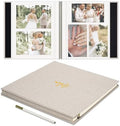Self Adhesive Photo Album Linen Cover 40 Pages Beige by Remowith