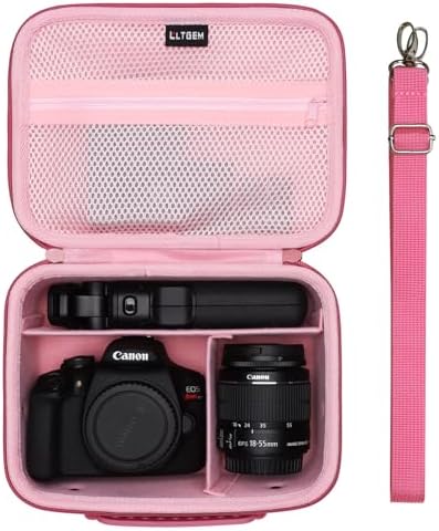 Small Camera Case Bag for Canon EOS Rebel T7/R50//R100 DSLR Camera Rosein by LTGEM