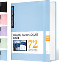 Sooez Art Portfolio 9"x12", 72 Pockets Large Portfolio Folder Display by Sooez