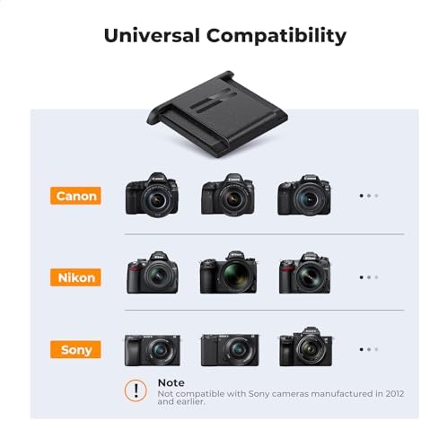 K&F Concept Hot Shoe Cover, 6-Pack Universal Camera Hot Shoes Cap for Canon Nikon Sony DSLR, SLR, Mirrorless Camera, ABS Hot Shoe Protector - Image 4