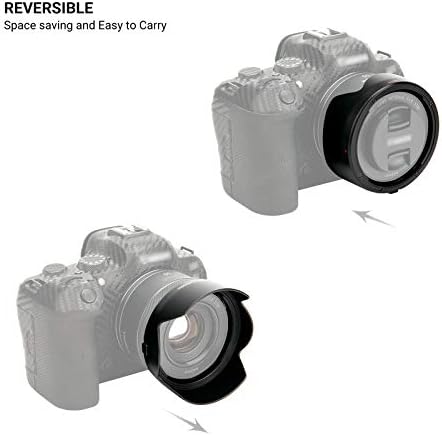 Tulip Flower Lens Hood for Canon RF 50mm f/1.8 STM on EOS R6 R5 RP R Camera, Reversible Lens Shade Replace Canon ES-65B Lens Hood, Compatible with 43mm Filters and 43mm Lens Cap - Image 4