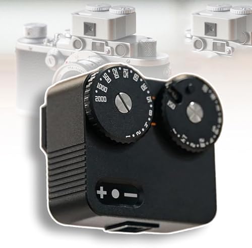 Light Meter Photography, Light Meter for Vintage Camera, Real-time Metering Tool, 23 Shutter Gears, Adjustable Cold Shoe Interface,for Vintage Cameras by Unknown