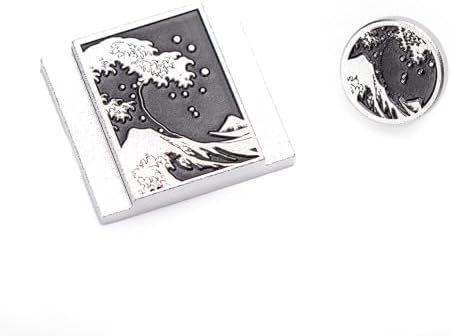 Wave Art Metal Hot Shoe Cover Shutter Button for Fuji X100VI Camera - Image 2