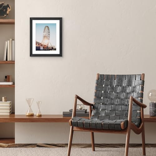 Americanflat 12x15 Picture Frame - Matted to 9x12 - Engineered Wood - Black - Image 5