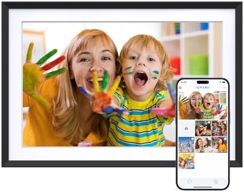 Dragon Touch 10.1'' WIFI Digital Picture Frame - 1280*800 HD IPS Touch Screen Digital Photo Frame Display, Auto-Rotate, Share Photos/Videos Instantly via Free App Best Gifts for Birthday, Wedding, Mom by DragonTouch
