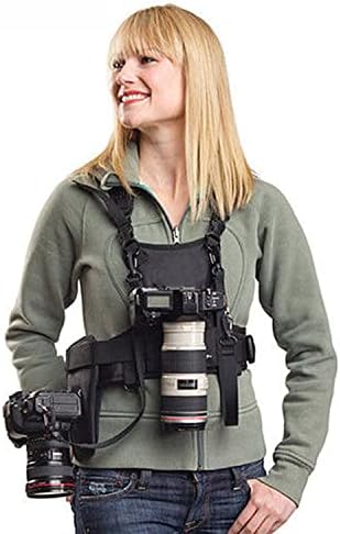 Nicama Camera Harness Carrier Chest Vest for 2 Cameras Canon Nikon Sony by Nicama