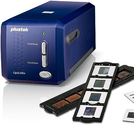 Plustek OpticFilm 8100-35mm Negative Film/Slide Scanner with 7200 DPI and 48-bit Output. Bundle Silverfast SE Plus 9, Support Mac and Windows by Plustek