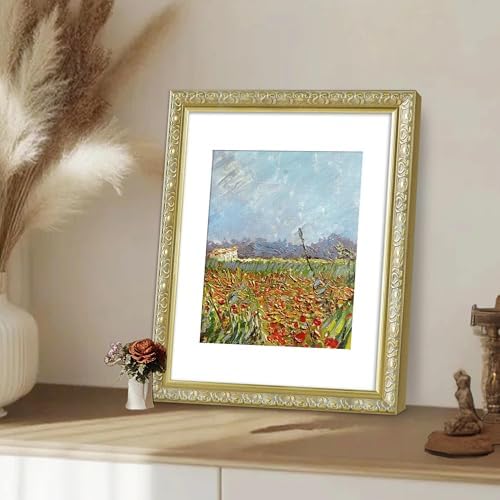 VIOLABBEY 11x14 Picture Frame Gold, Ornate Vintage Photo Frame - Image 5