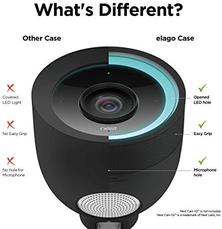 elago Outdoor Camera Cover for Google Nest Cam IQ | Infrared LED Visible, Holes for Microphone/Speaker, Camouflage, Easy Installation, All-Weather Protective Skin (Brown) - Image 6