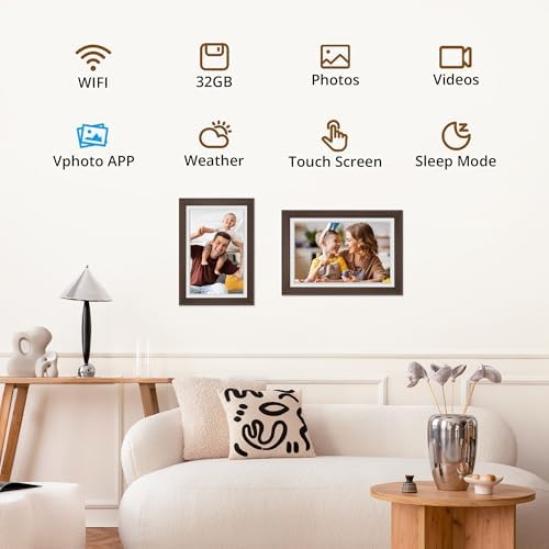 Dragon Touch Digital Picture Frame WiFi 10 inch IPS Touch Screen Digital Photo Frame Display, 32GB Storage, Auto-Rotate, Share Photos via App, Email, Cloud, Classic 10 - Image 4