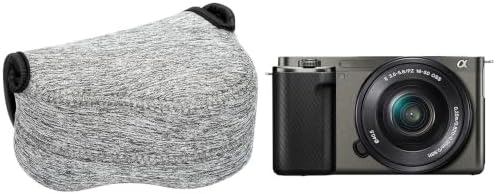 Neoprene Camera Sleeve Case for Sony ZV-E10 II +16-50mm Kit Lens LX100 II by KIWIFOTOS