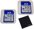 2 Pack 512mb Memory Cards Compatible with 512 MB SD Cards, 2 Pack Memory Cards and Cases w/Built to Last! Microfiber Cloth, Compatible with All SD Devices by Unknown