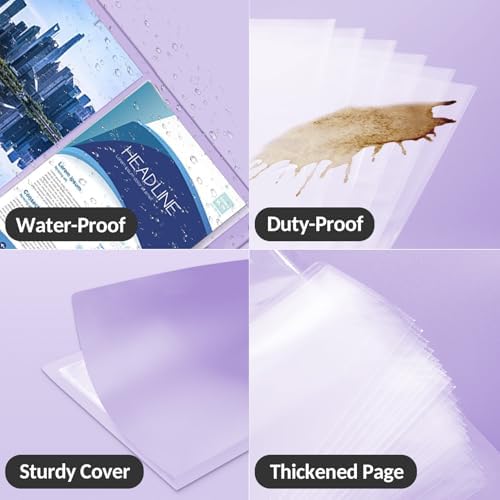 4 Pack Art Portfolios 9"x12", 40 Pockets Large Portfolio Folder Display - Image 6