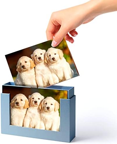 Cardboard Photo Storage Boxes 5x7 For Pictures, Family,Wedding Gift Photo Box, Photo Case Chocolate Gift Boxes, Postcards Box (Blue) - Image 3
