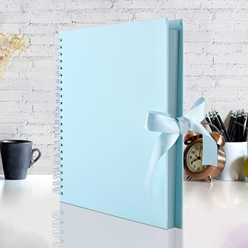 GOTIDEAL 12 x 12 Inch Scrapbook Album with 10 Metallic Markers, Blue - Image 6
