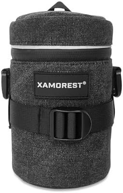 Camera Lens Case Lens Bag Compatible (4.13" x 7.28"(Canvas, Black)) - Image 3