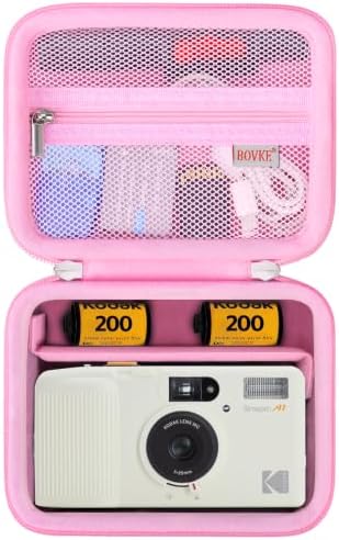 BOVKE Hard Carrying Case for KODAK Snapic A1 35mm Film Camera, Pink by BOVKE