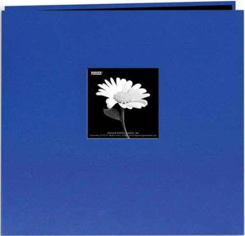Pioneer Book Cloth Cover Post Bound Album 12"X12" - Cobalt Blue - Image 2