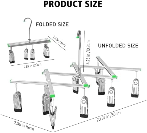Darkroom Film Negative Drying Hanging Rack Frame Foldable Hanger Windproof 10 Clips for 35mm 120 4x5'' Film - Image 5