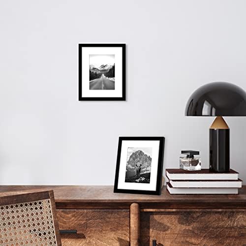Americanflat 8x10 Picture Frame 2-Pack - Matted to 5x7 - Black - Image 5