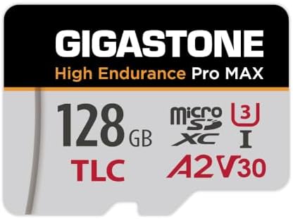 【5 Yrs Free Data Recovery】【Dash Cam】 GIGASTONE 128GB Micro SD Card, TLC High Endurance Pro MAX, Speed Up to 160MB/s, Compatible with REDTIGER Rove VIOFO VANTRUE PRUVEEO, MicroSDXC UHS-I A2 V30 U3 by Gigastone