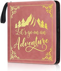Adventure Leather Photo Album 4x6 200 Photos, DIY Scrapbook with 50 Sheets and 20 Blank Kraft Sheets, Travel Souvenir Diary Photo Book for Family Wedding Baby and Holiday Pictures by Unknown