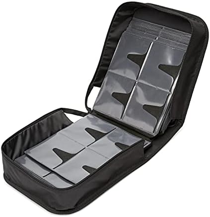 Amazon Basics Polyester CD/DVD Portable Storage Binder,400-capacity,Black,(Pack of 3) - Image 5