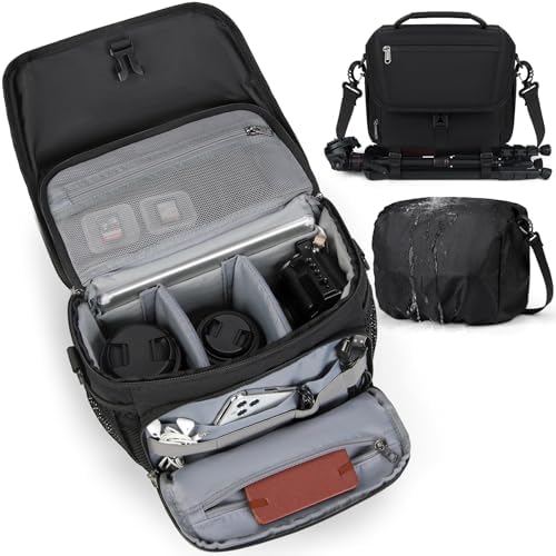 RAINSMORE Camera Bag, DSLR SLR Mirrorless Camera Case for Photographer by RAINSMORE