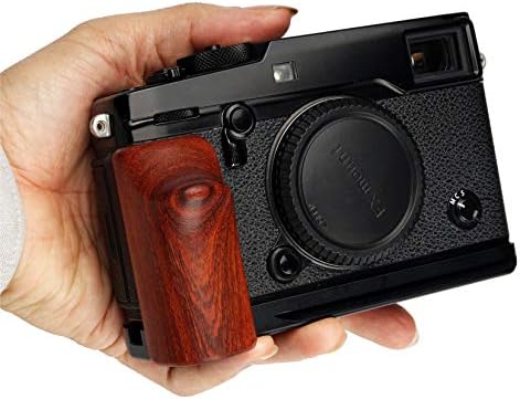 XPRO2 Camera Hand Grip with Wooden Side Handle & Arca-Swiss Plate for Fujifilm X-PRO2 -Aluminum & Padauk Wood (GP-XPRO2-R) - Image 5