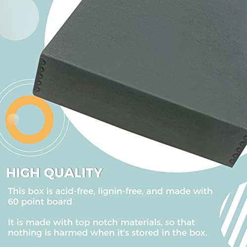 Golden State Art, Archival Storage Box, Gray, 14.75x18.75x3 Inch, Pack of 2 - Image 3