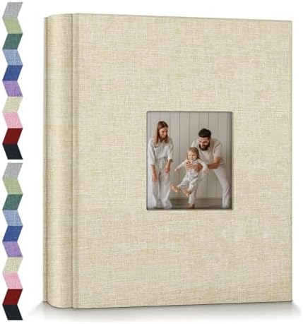 popotop Photo Album 4x6-600 Photos Photo Books with 600 Horizontal and Vertical Pockets,Linen Cover Albums for Family Wedding Anniversary Baby Vacation Pictures by Popotop