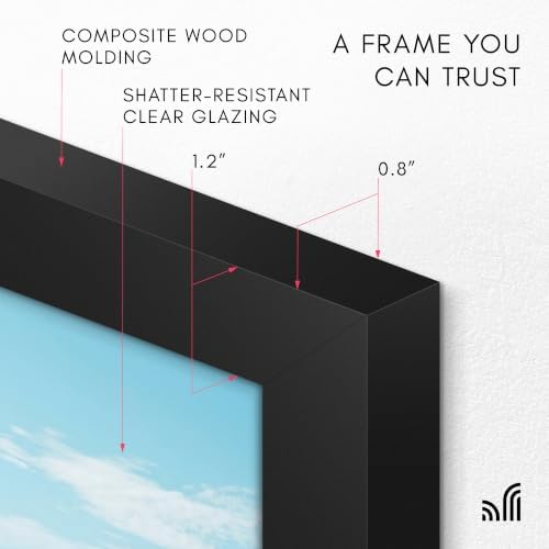 Americanflat 18x27 Poster Frame - Engineered Wood - Black - Image 4