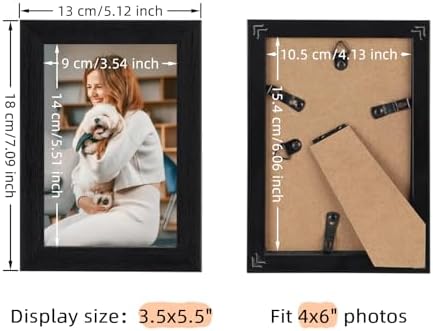 Giftgarden 4x6 Picture Frame Black 4 x 6 Photo Frames Bulk for Wall or Tabletop, Set of 12 - Image 3