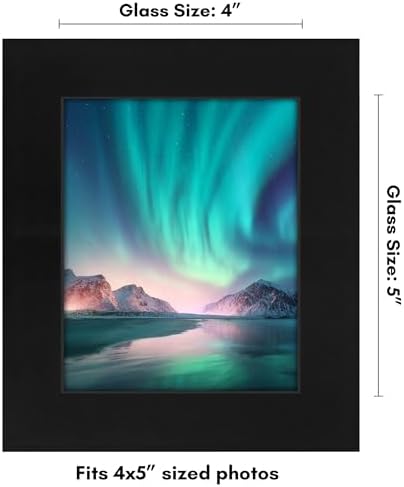 Americanflat 4x5 Picture Frame - Engineered Wood - Black - Image 2