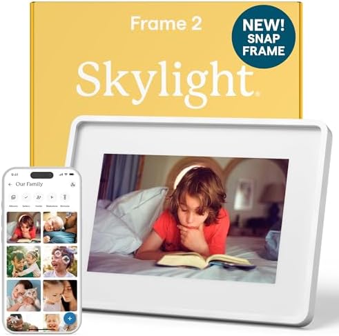 Skylight Digital Picture Frame 2 – 10" Full HD Touchscreen, Silver by Skylight