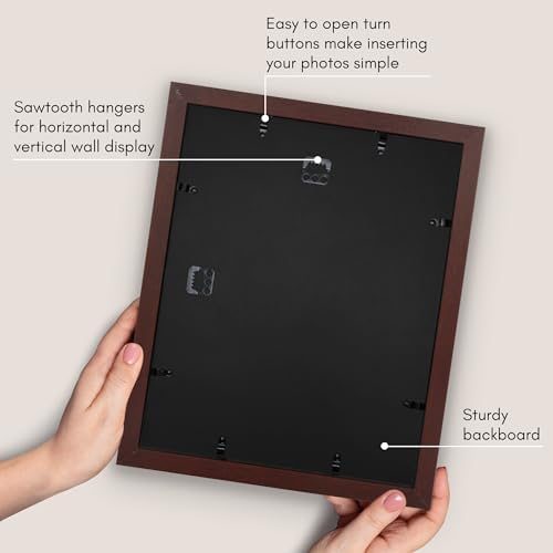 Americanflat 12x15 Picture Frame - Matted to 9x12 - Mahogany - Image 5