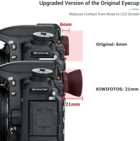 Long Viewfinder Eyecup Eyepiece for Nikon D750 D780 D7500 D7200 D3500 D3400 - Image 2