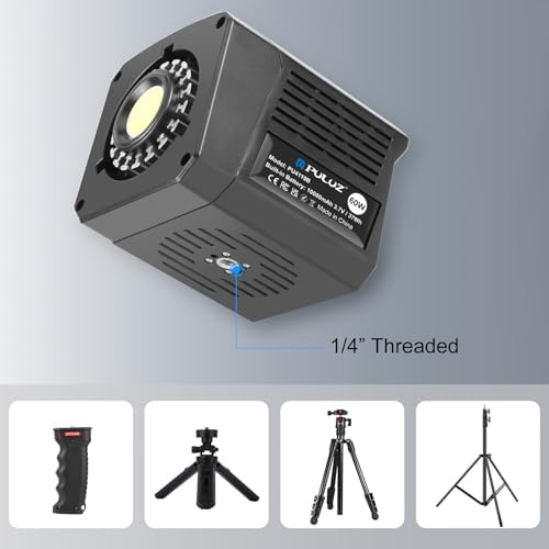 PULUZ Portable Video Light, COB Fill Light with 2500-6500K Adjustable Color Temperature, 8 Creative Lighting Effects, Perfect for Photography Studio, Outdoor Shooting and Live Streaming - Image 4