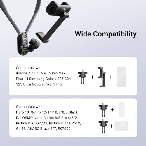 NEEWER Neck Phone Holder Quick Release Adjustable Action Camera Chest Mount - Image 5