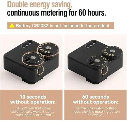 Light Meter Photography, Light Meter for Vintage Camera, Real-time Metering Tool, 23 Shutter Gears, Adjustable Cold Shoe Interface,for Vintage Cameras - Image 7
