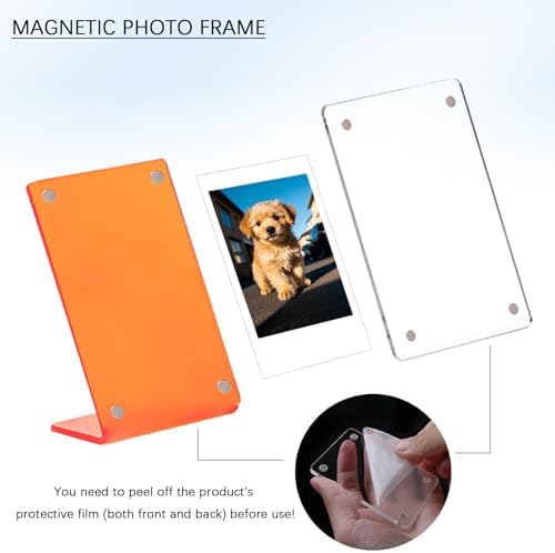 4 Pack Mini Acrylic Picture Frames 2x3 Desk Display Frame for 2.1x3.4 Instant Films, Wallet Size Photo Frame Holder for Polaroid Instax Mini and Similar 3-Inch Film - Image 3