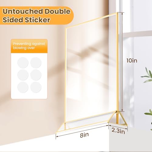 Gold Frames 8X10 Double-Sided Picture Frames Acrylic Sign Holder - Image 2